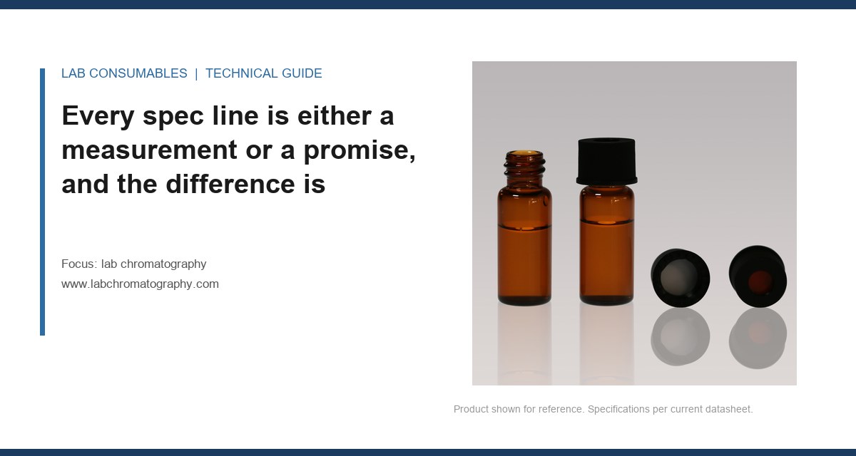 Every spec line is either a measurement or a promise, and the difference is