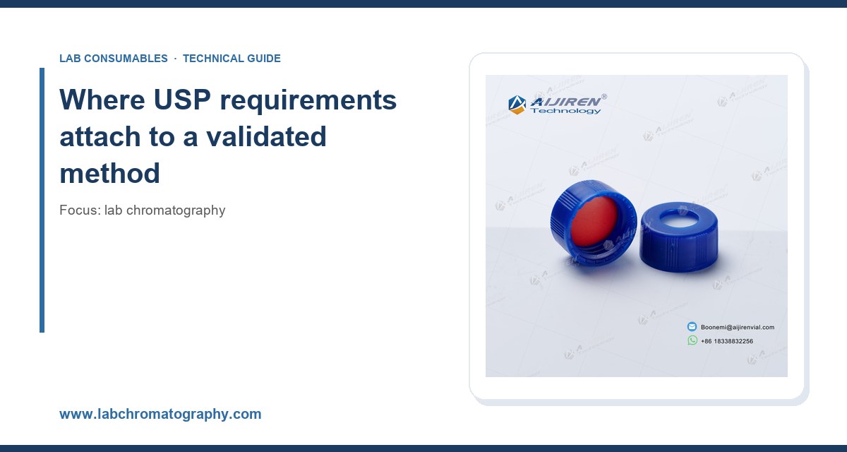 Where USP requirements attach to a validated method