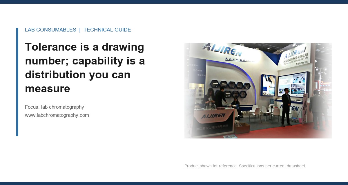 Tolerance is a drawing number; capability is a distribution you can measure
