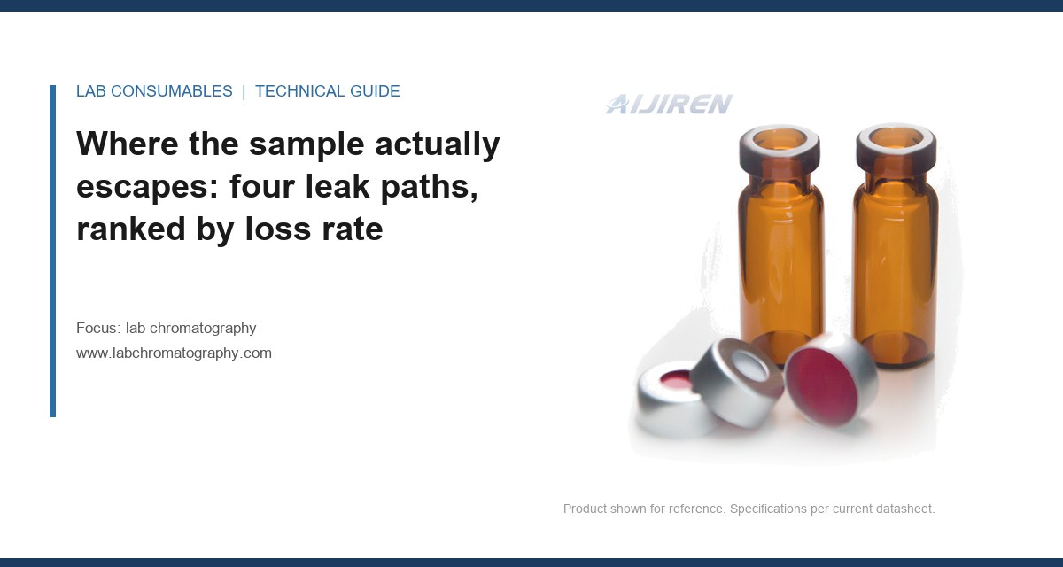 Where the sample actually escapes: four leak paths, ranked by loss rate